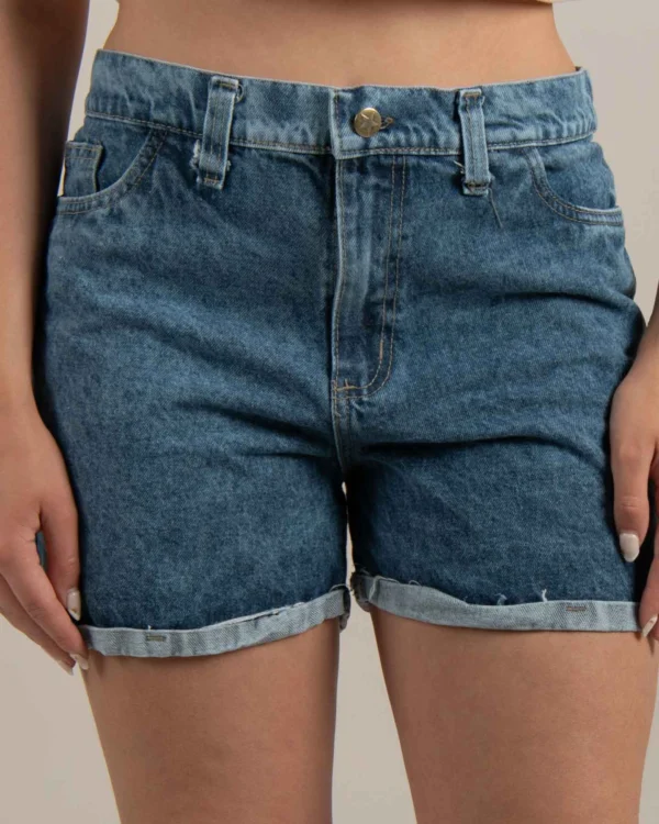 SHORT JEAN MOM WASH