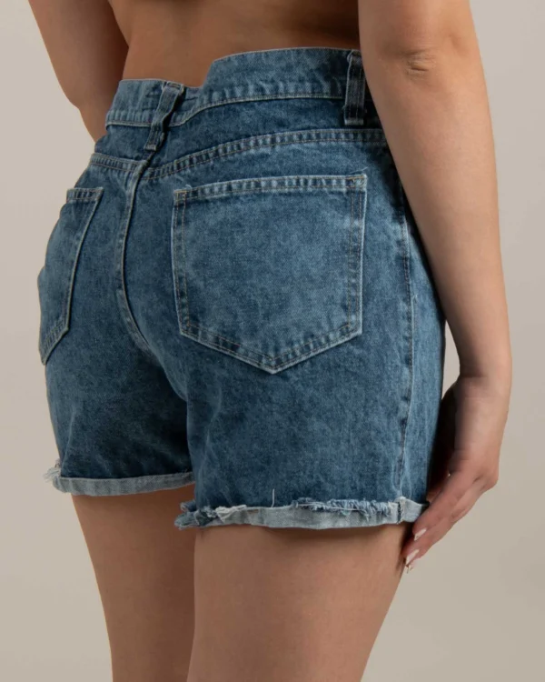SHORT JEAN MOM WASH - Imagen 3